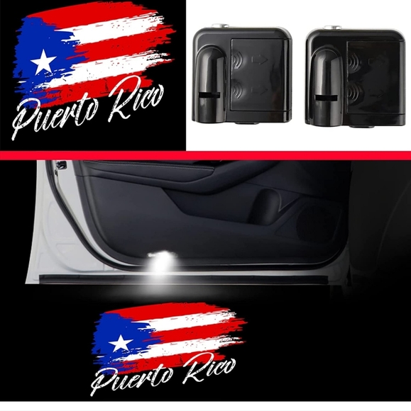 Other 2 Wireless Puerto Rico Car Door Ground Projector Logo Lights